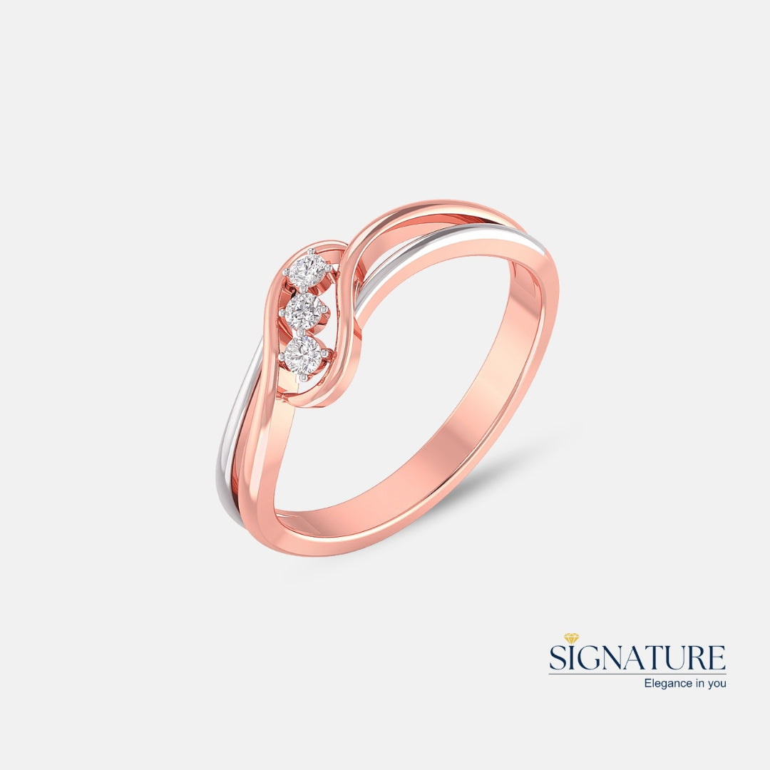 Dual Tone Rose Gold Ring