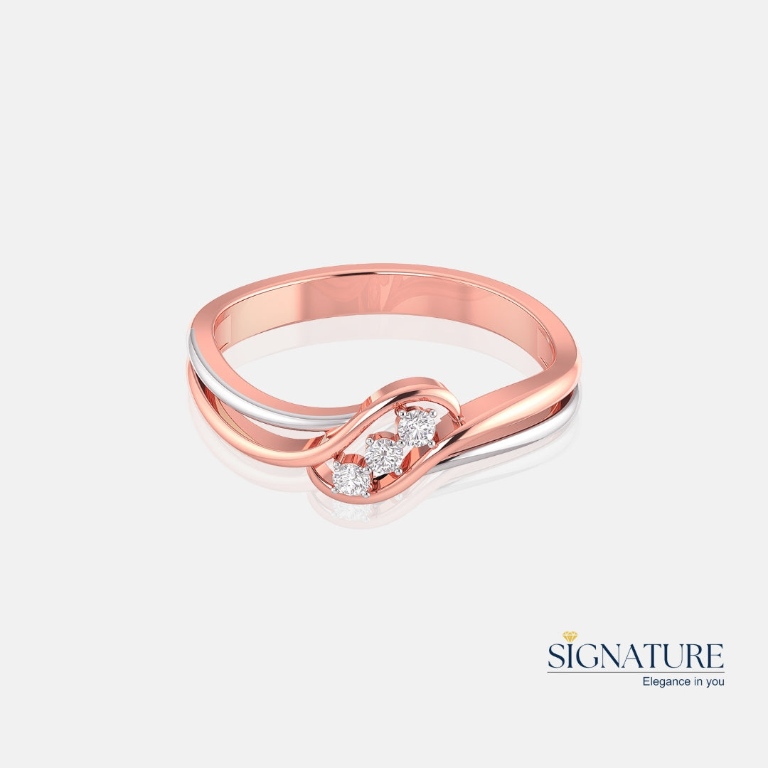 Dual Tone Rose Gold Ring