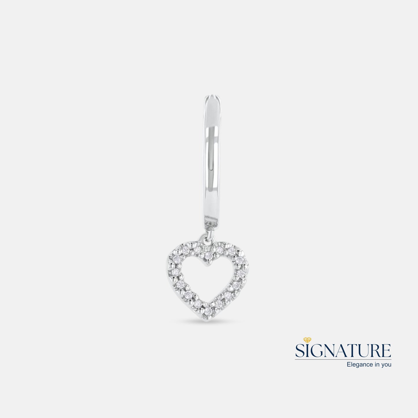 Heart-Shaped Charm  Earings