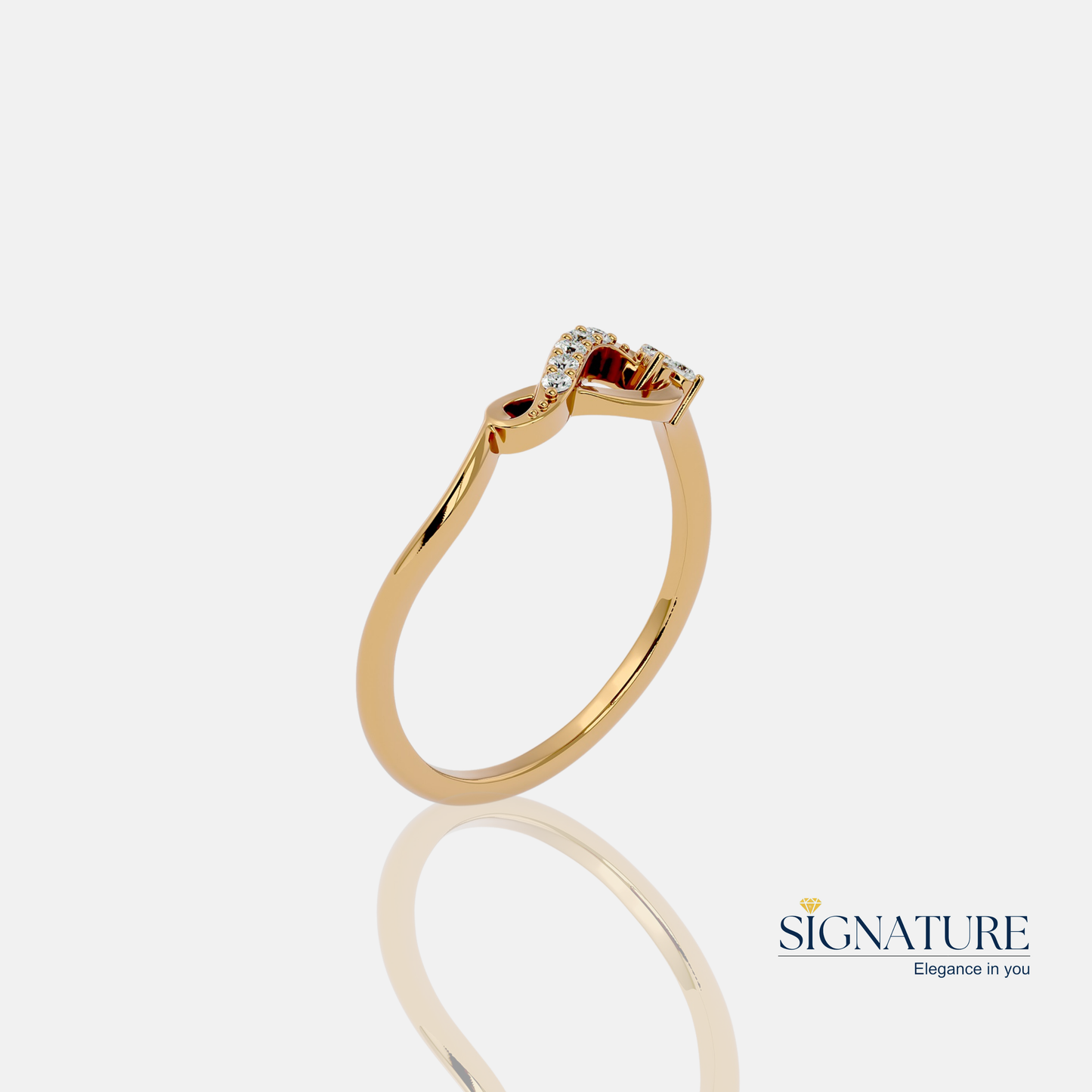 Sleek Infinity Gold Ring