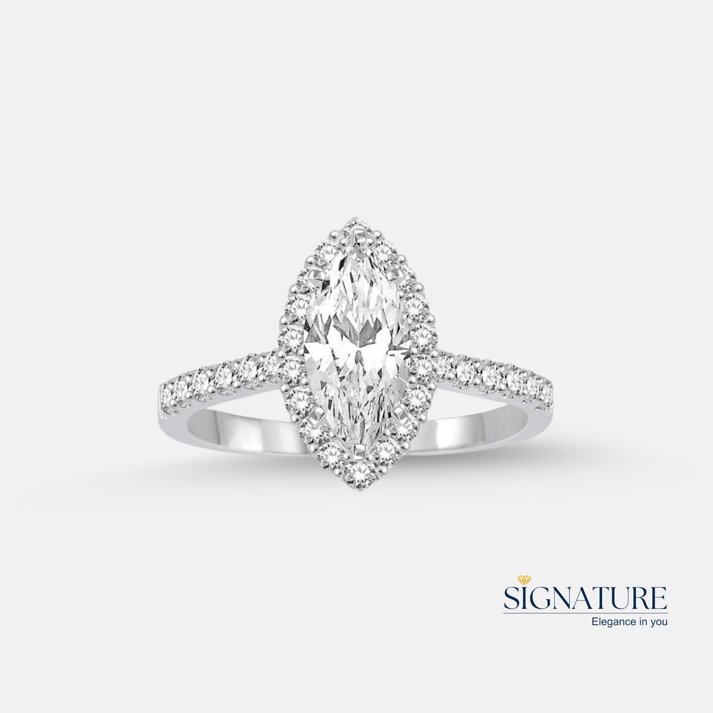 Marquise Majesty Engagement Ring