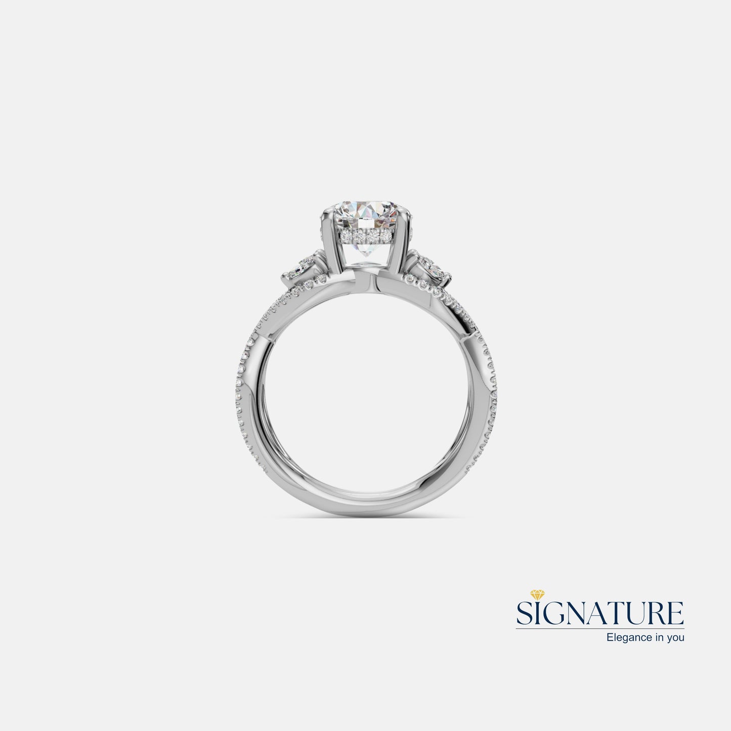 Twining Elegance Engagement Ring