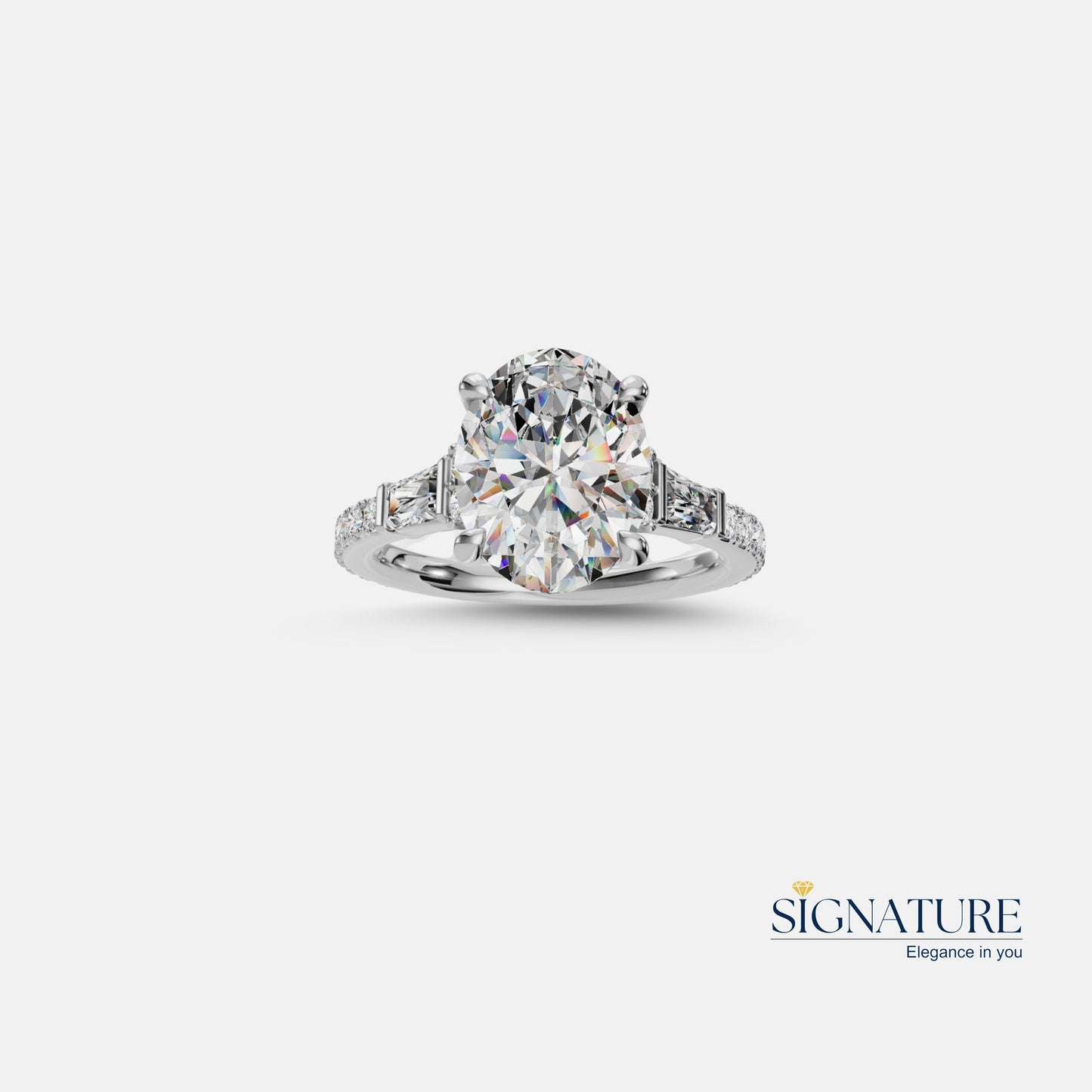 Signature Starlight Halo Ring