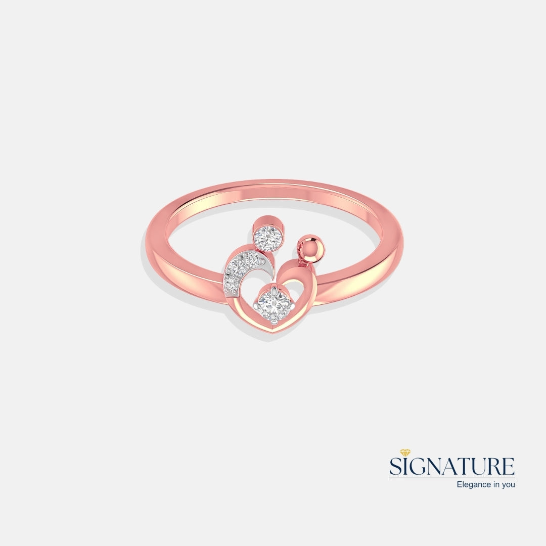 Heart Bond Love Diamond Ring