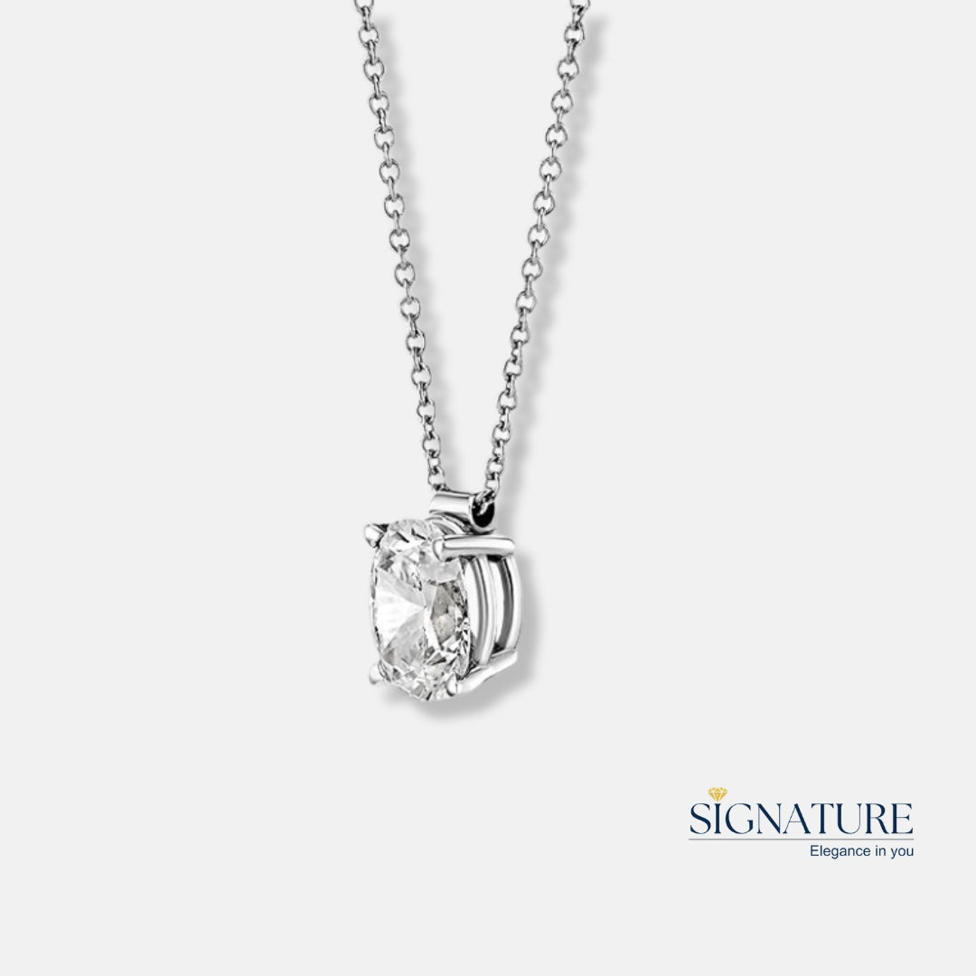 Round Diamond Necklace