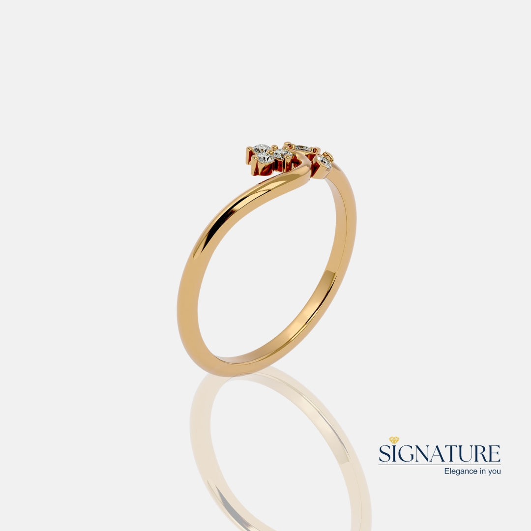 Petal Gold Ring for Women