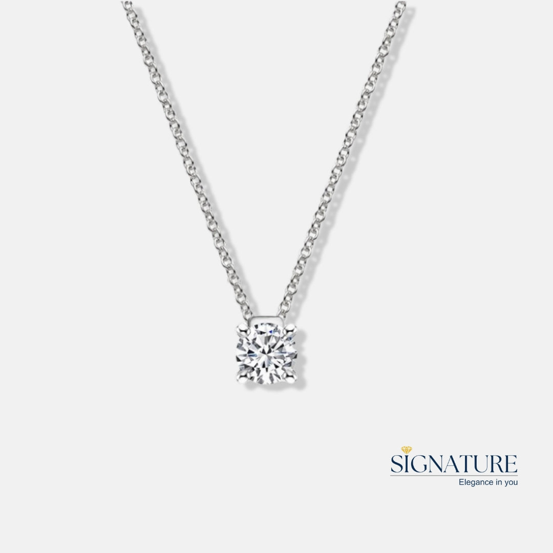 Round Diamond Necklace