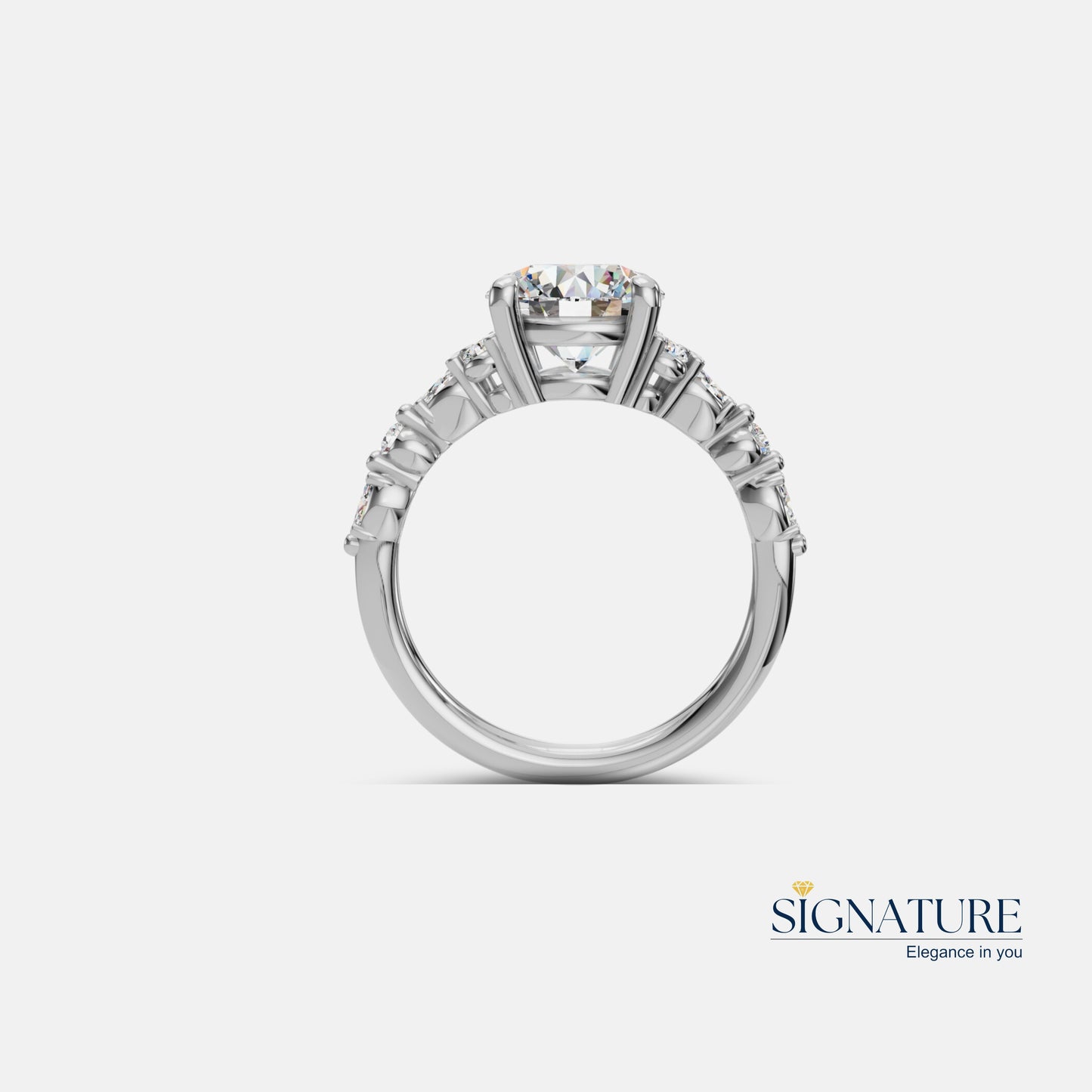 Signature Brilliant Cluster Diamond Ring