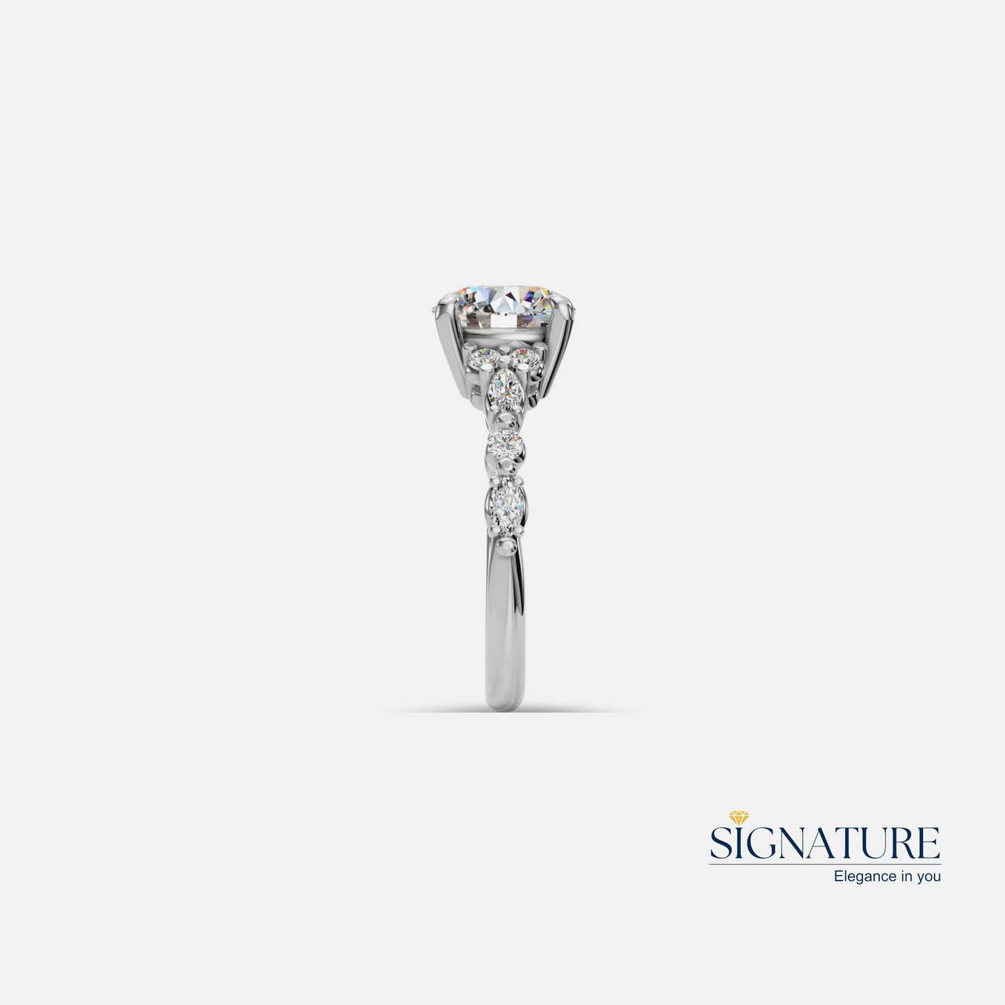 Signature Brilliant Cluster Diamond Ring