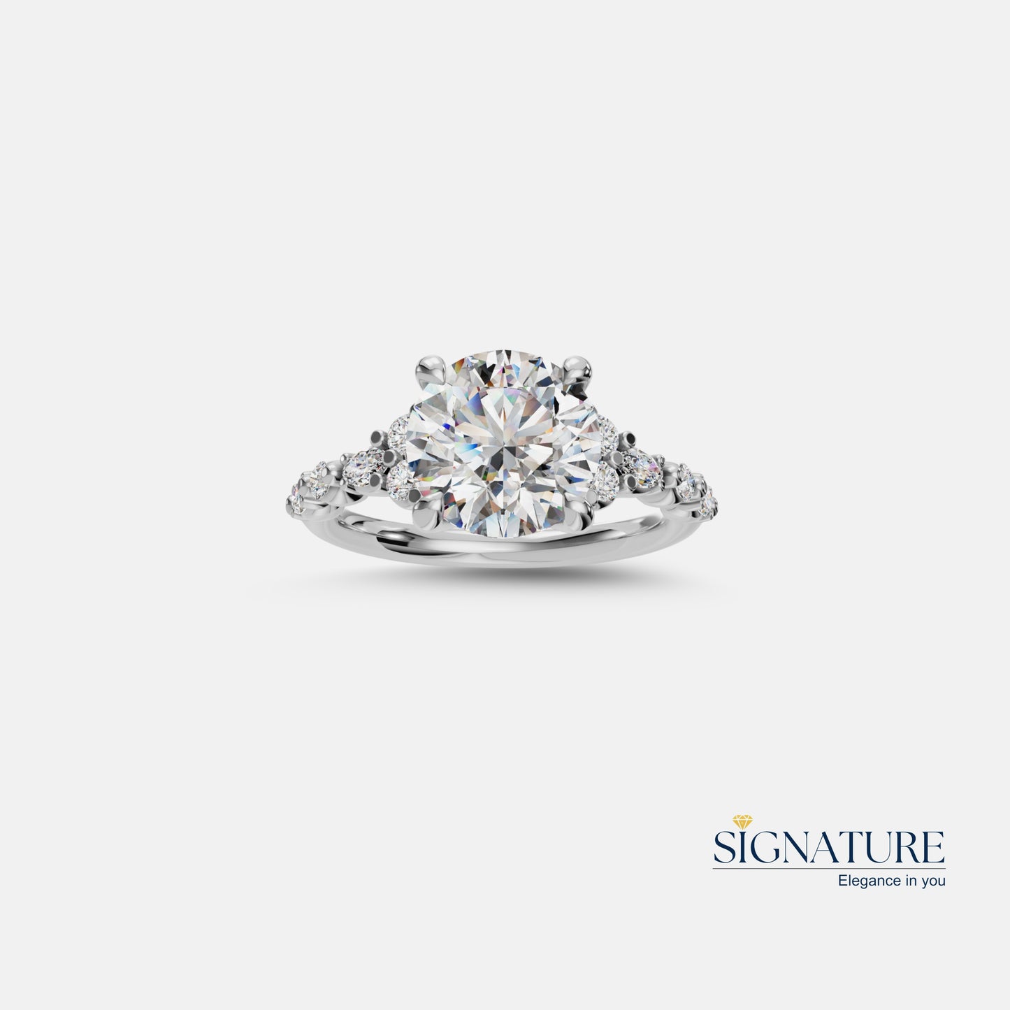 Signature Brilliant Cluster Diamond Ring